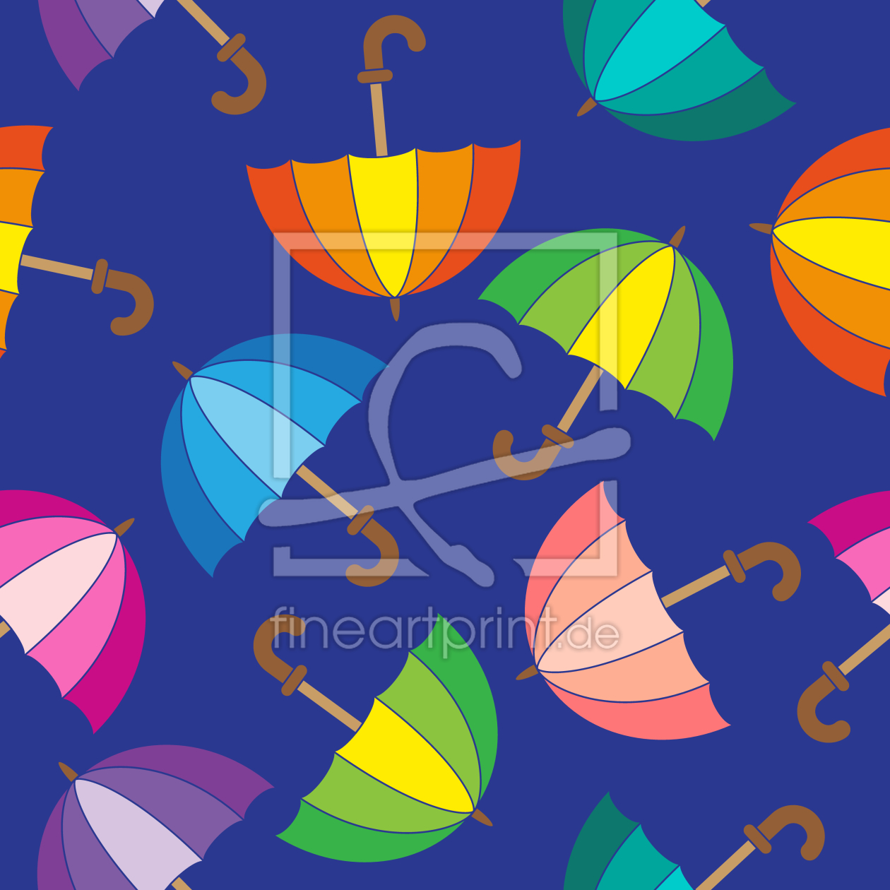 Bild-Nr.: 9014220 Bunte Regenschirme erstellt von patterndesigns-com