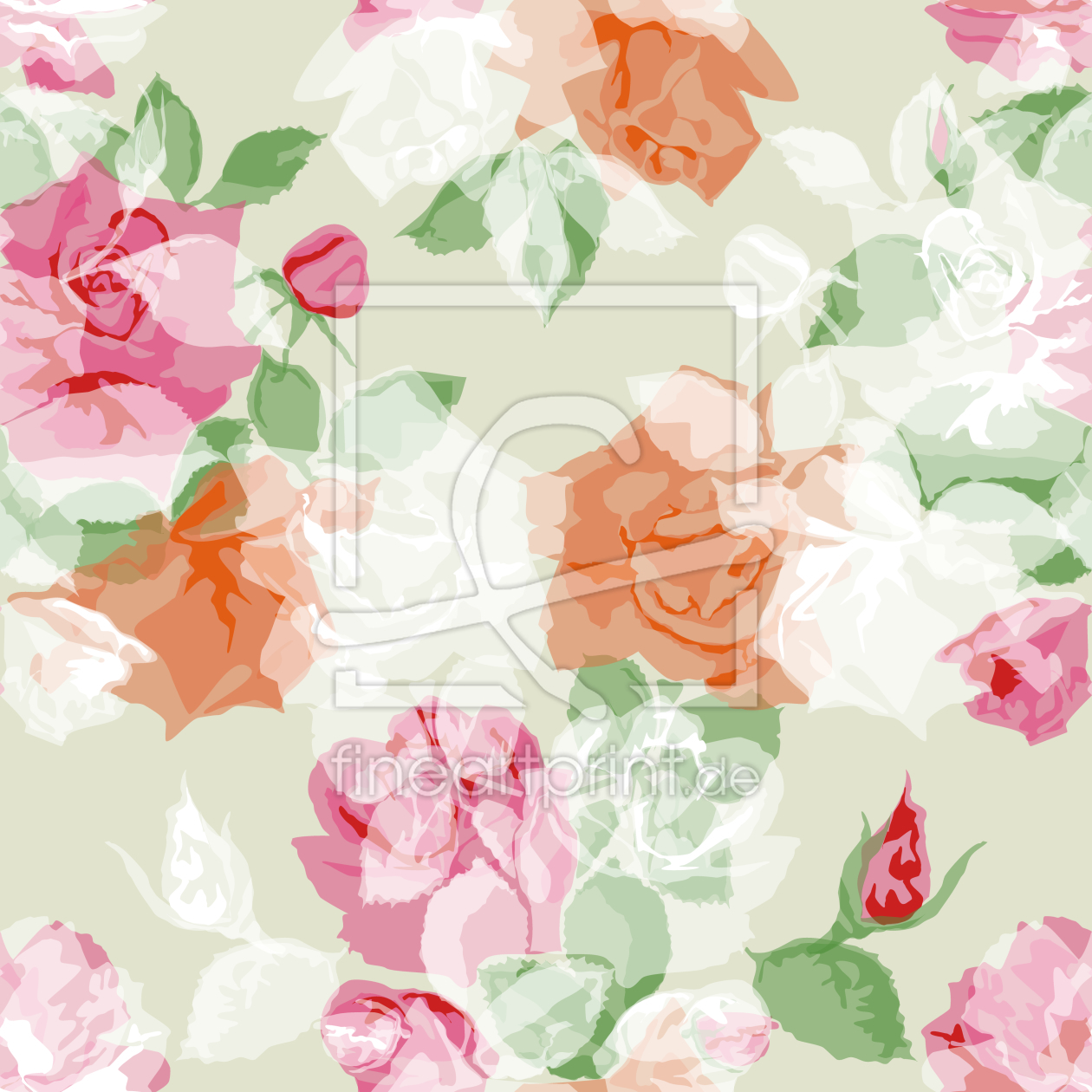 Bild-Nr.: 9014232 Stempel Rosen erstellt von patterndesigns-com