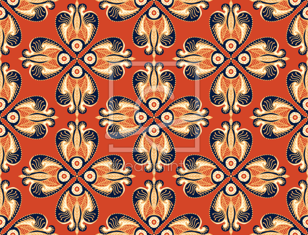 Bild-Nr.: 9014262 Retro Blumen-Auge erstellt von patterndesigns-com