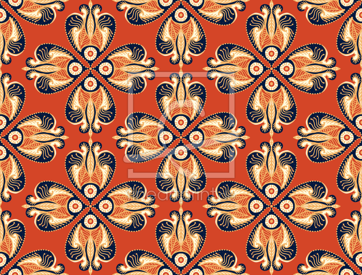 Bild-Nr.: 9014262 Retro Blumen-Auge erstellt von patterndesigns-com