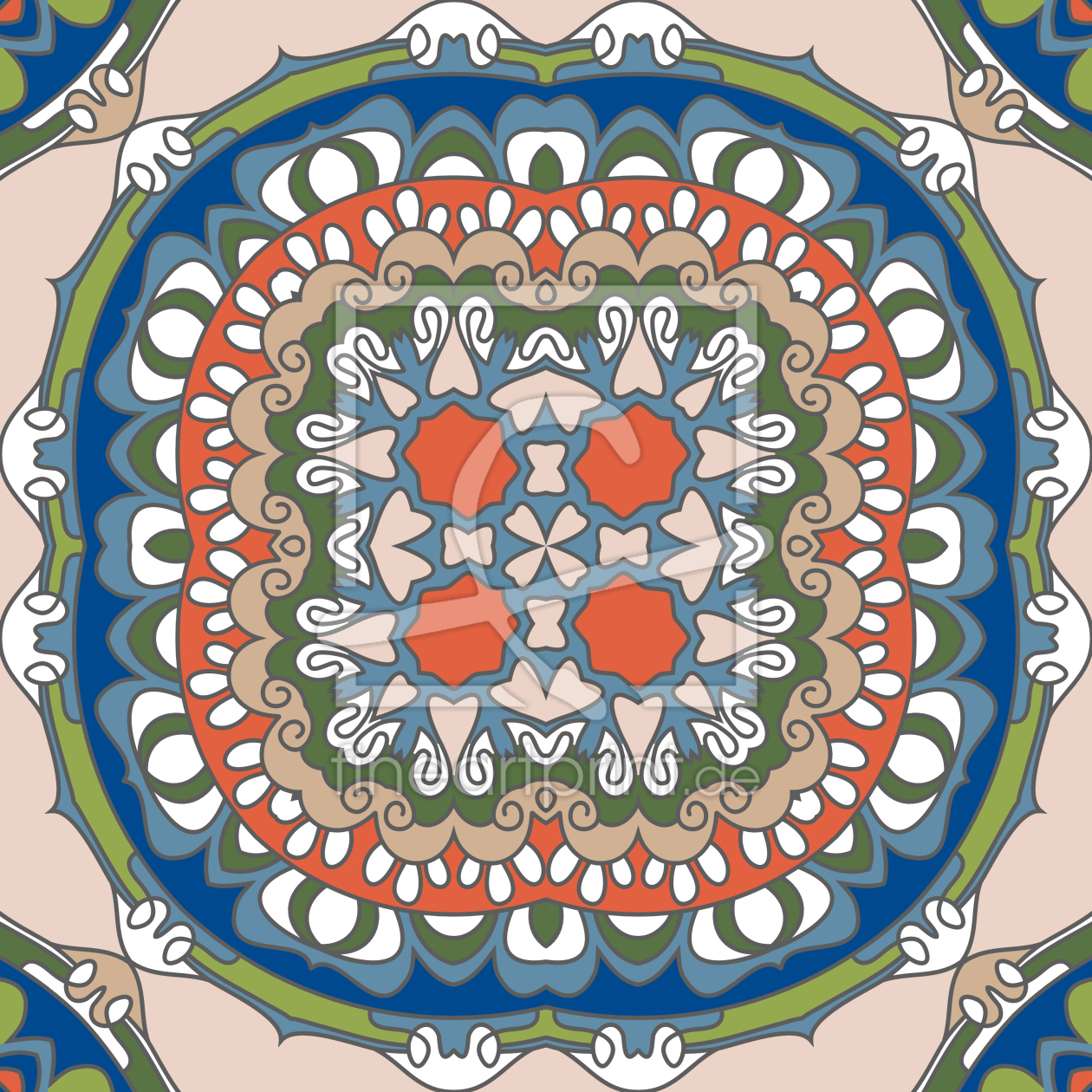 Bild-Nr.: 9014264 Retro Blumen-Auge erstellt von patterndesigns-com