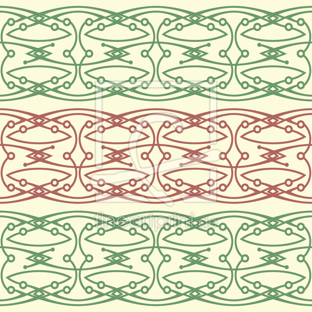 Bild-Nr.: 9014290 Filigrane Bordüre-Bögen und Knospen erstellt von patterndesigns-com