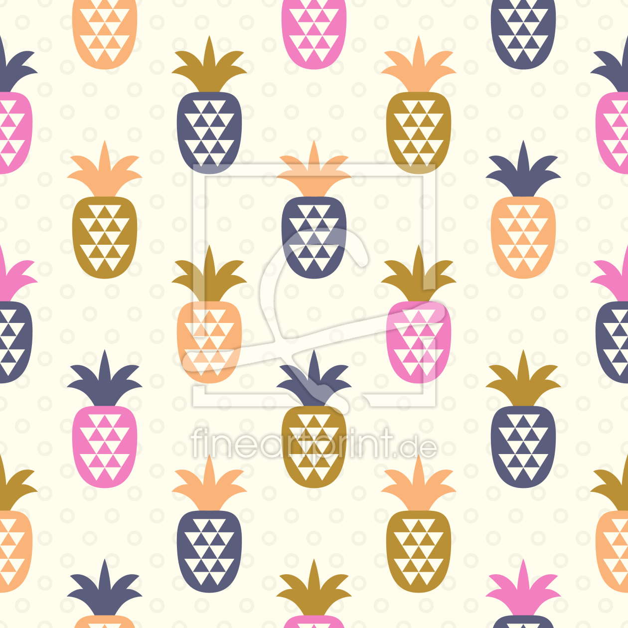 Bild-Nr.: 9014327 Ananas Und Dreiecke erstellt von patterndesigns-com