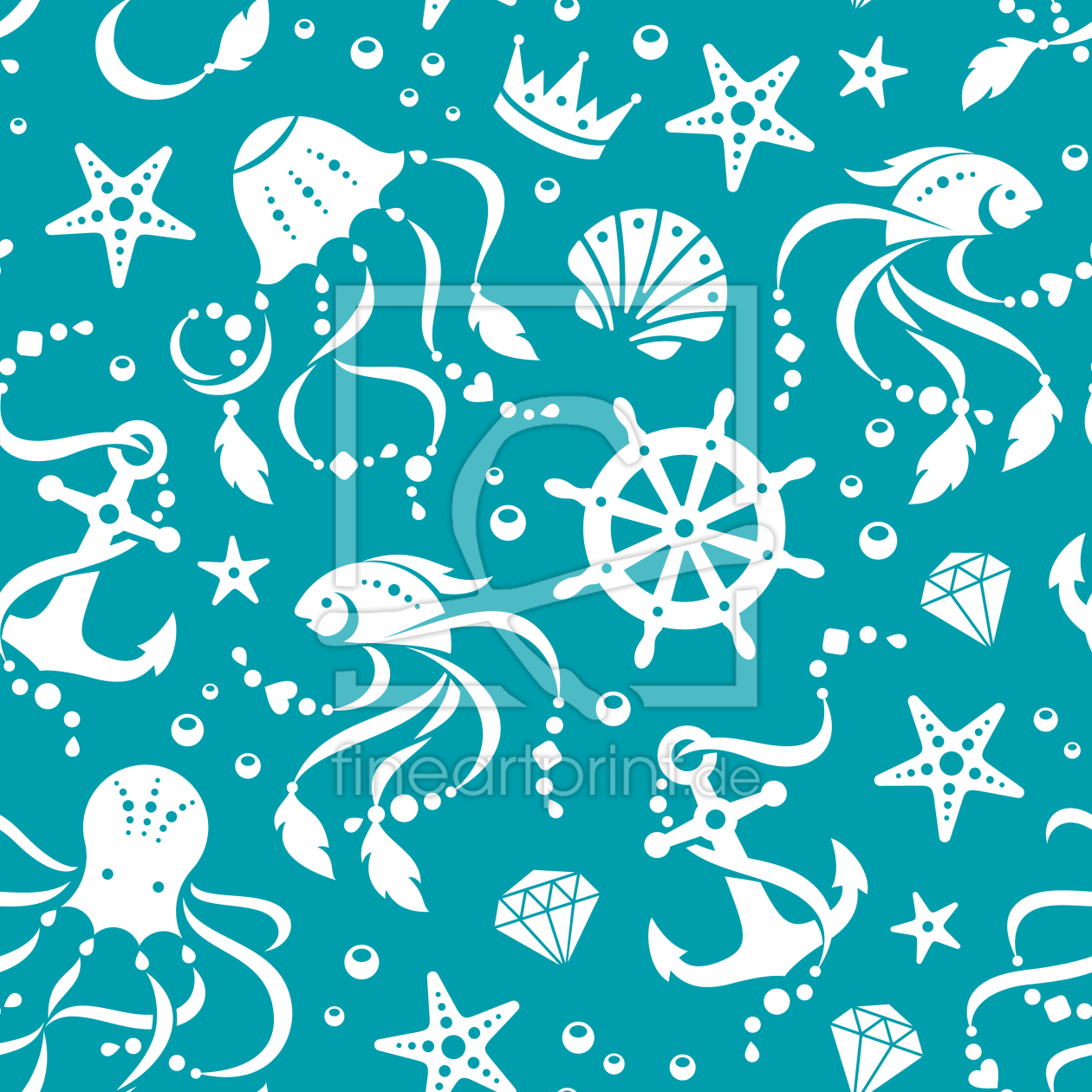 Bild-Nr.: 9014379 Ozean Silhouetten erstellt von patterndesigns-com