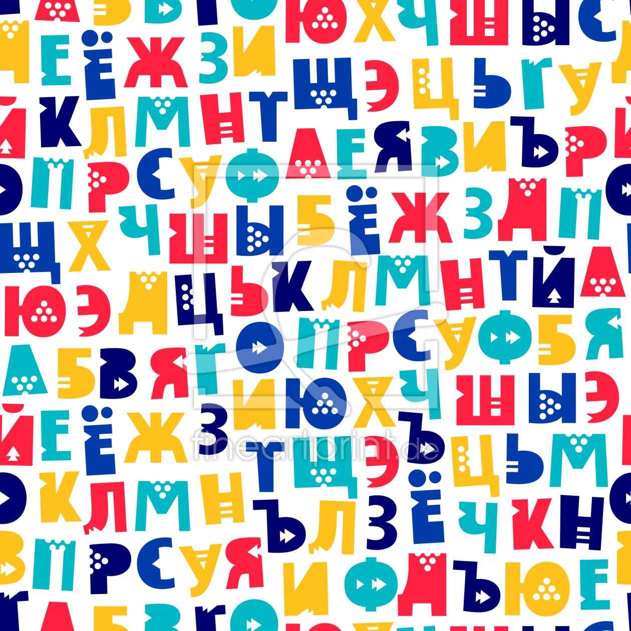 Bild-Nr.: 9014396 Russisches Alphabet erstellt von patterndesigns-com