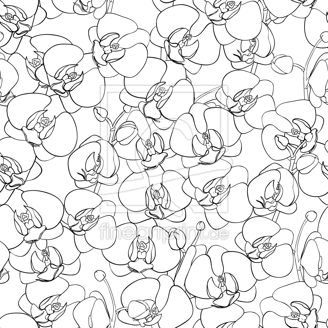 Bild-Nr.: 9014412 Orchideen Ozean erstellt von patterndesigns-com