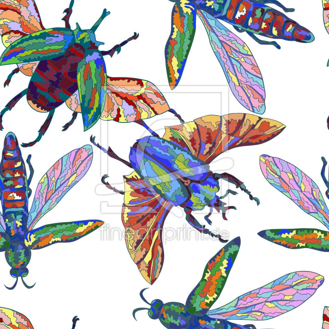 Bild-Nr.: 9014459 Tropische Insekten erstellt von patterndesigns-com