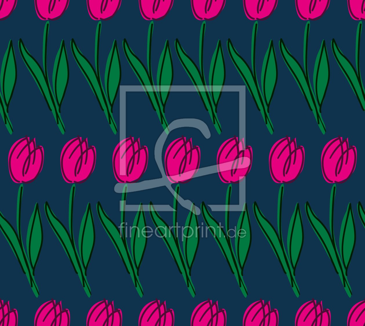 Bild-Nr.: 9014471 Tulpen Reihen erstellt von patterndesigns-com