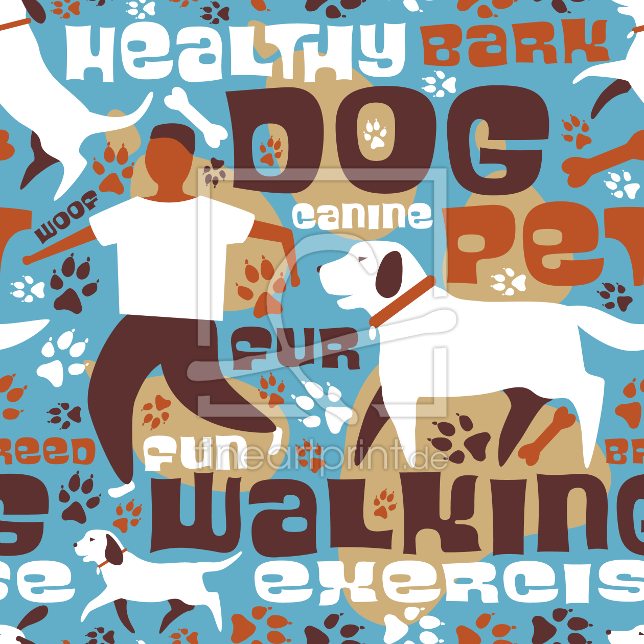 Bild-Nr.: 9014475 Hunde Spaziergang erstellt von patterndesigns-com