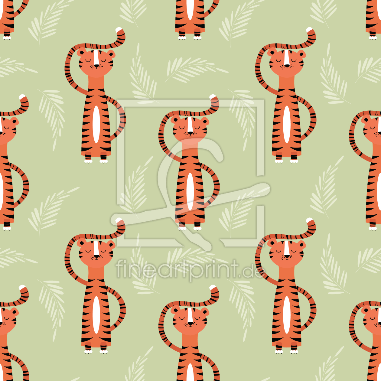 Bild-Nr.: 9014496 Meditierende Tiger erstellt von patterndesigns-com