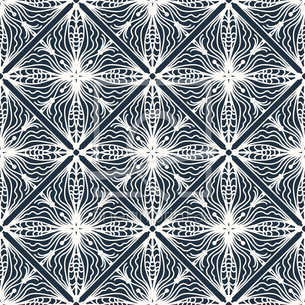 Bild-Nr.: 9014507 Schnörkel-Quadrate erstellt von patterndesigns-com