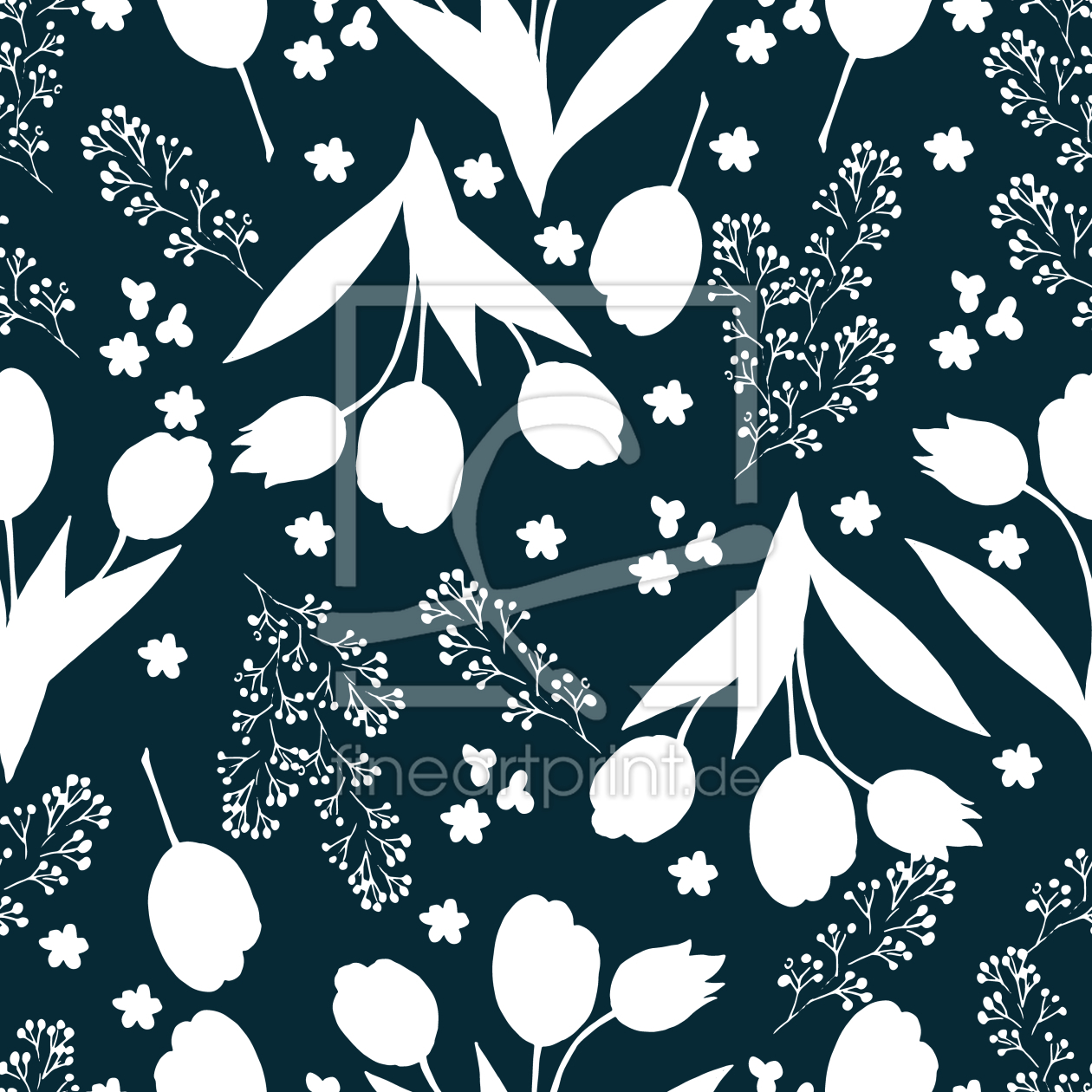 Bild-Nr.: 9014529 Tulpen Silhouetten erstellt von patterndesigns-com