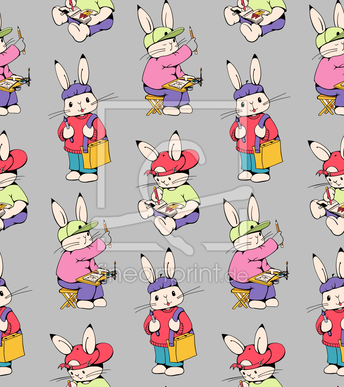 Bild-Nr.: 9014565 Künstlerhasen erstellt von patterndesigns-com