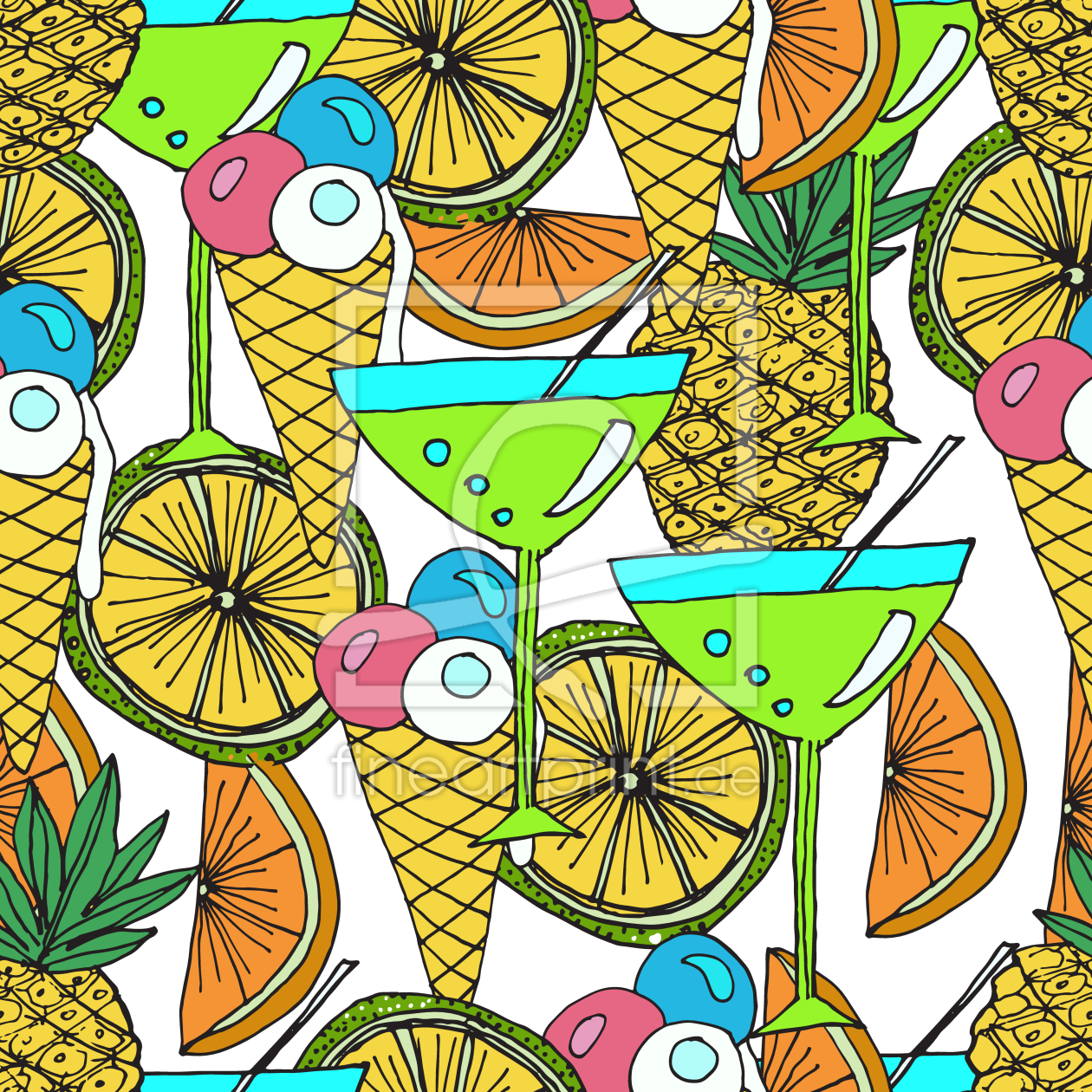 Bild-Nr.: 9014601 Cocktails und Eis erstellt von patterndesigns-com