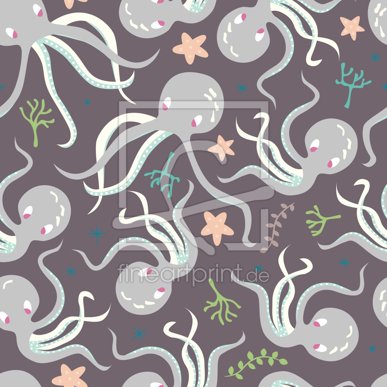 Bild-Nr.: 9014604 Niedliche Oktopus Babys erstellt von patterndesigns-com