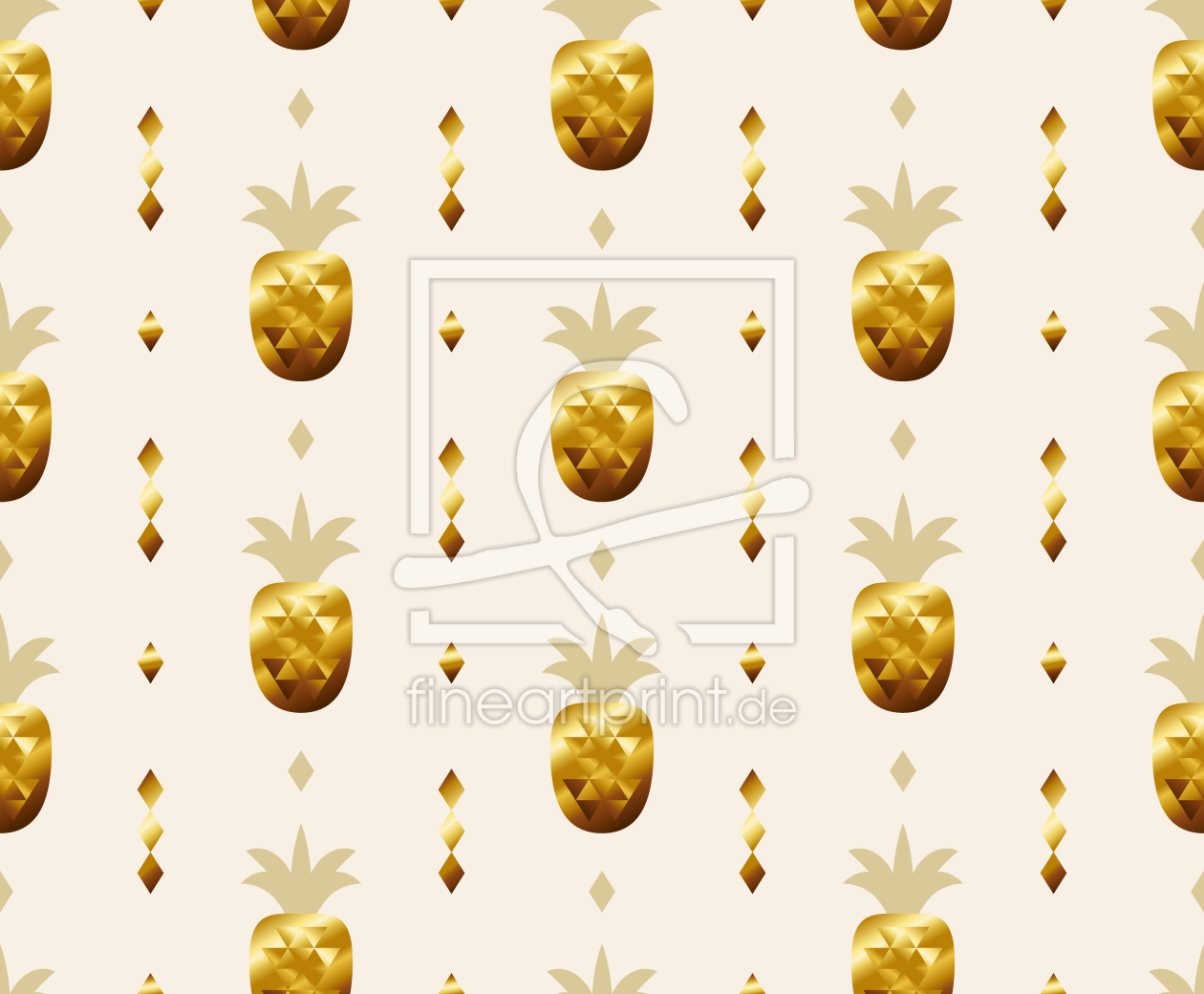 Bild-Nr.: 9014618 Goldene Ananas erstellt von patterndesigns-com