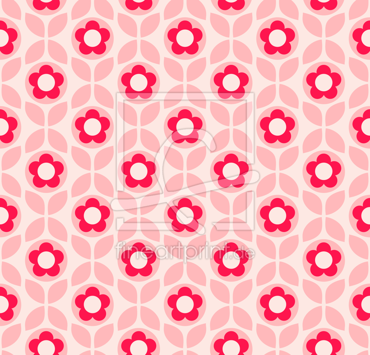 Bild-Nr.: 9014634 Retro Blüten und Blätter erstellt von patterndesigns-com