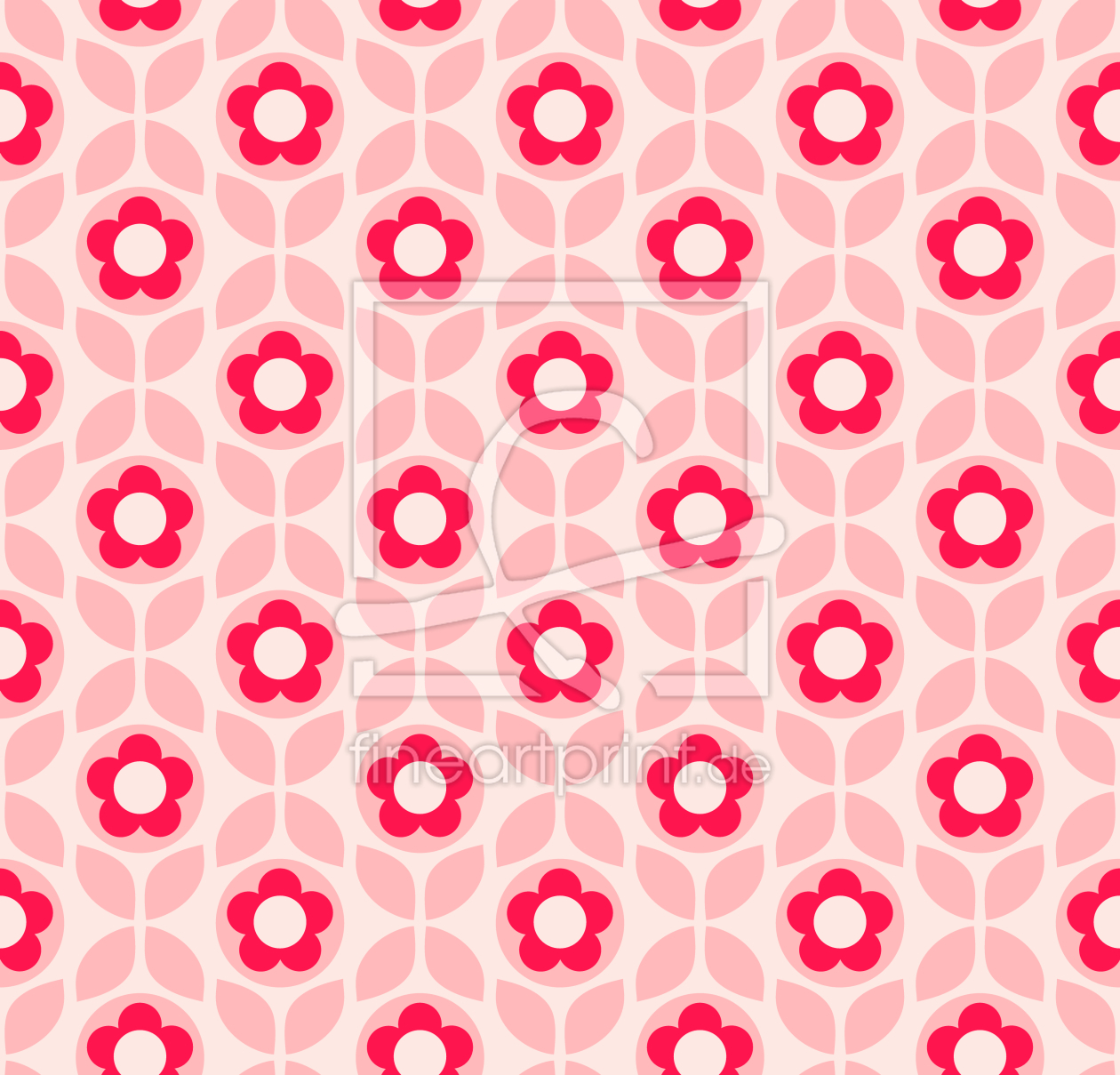 Bild-Nr.: 9014634 Retro Blüten und Blätter erstellt von patterndesigns-com