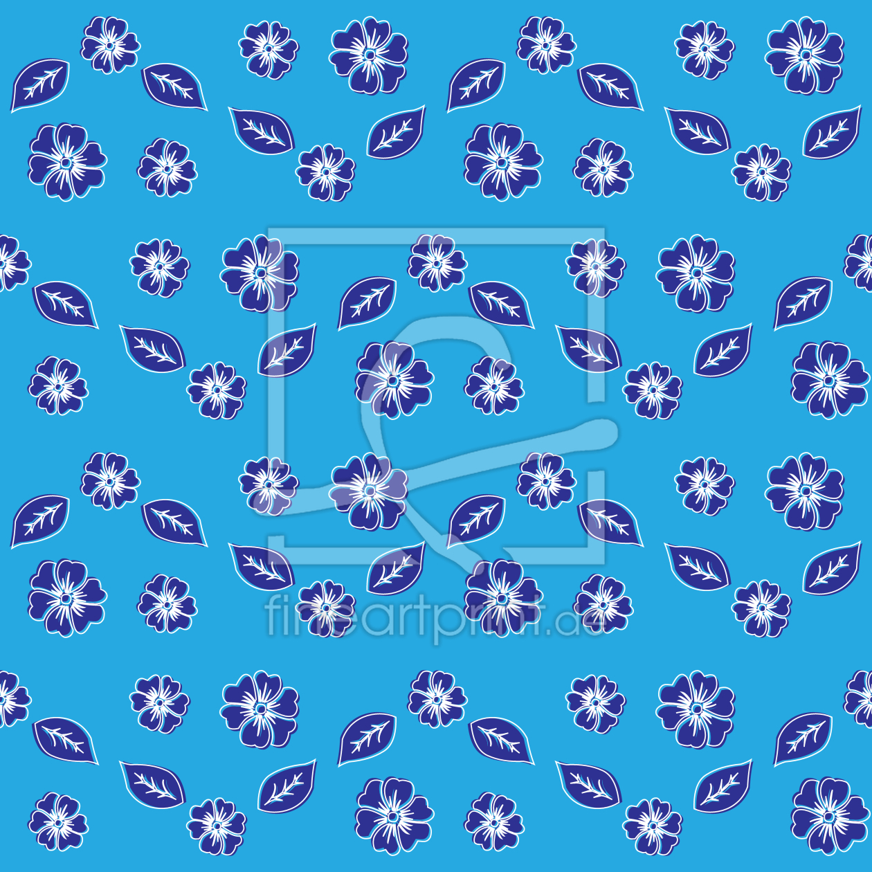 Bild-Nr.: 9014657 Blätter Und Blumen Sturm erstellt von patterndesigns-com