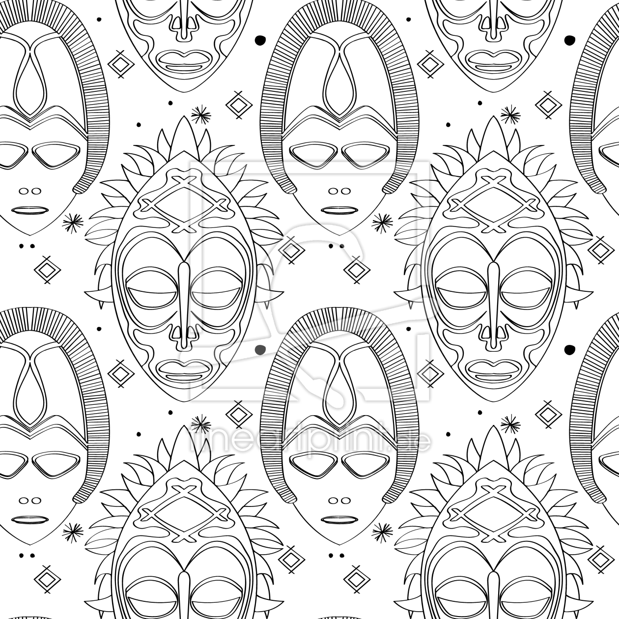 Bild-Nr.: 9014658 Göttermasken erstellt von patterndesigns-com