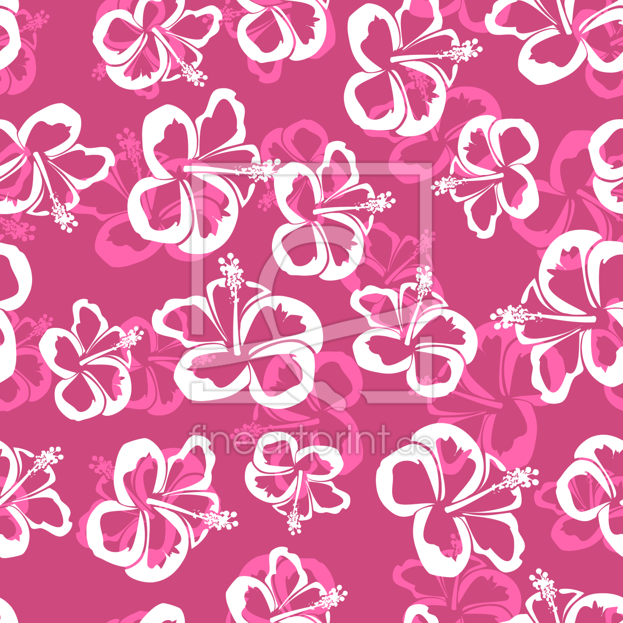 Bild-Nr.: 9014698 Hawaiianische Hibiskus Blüten erstellt von patterndesigns-com