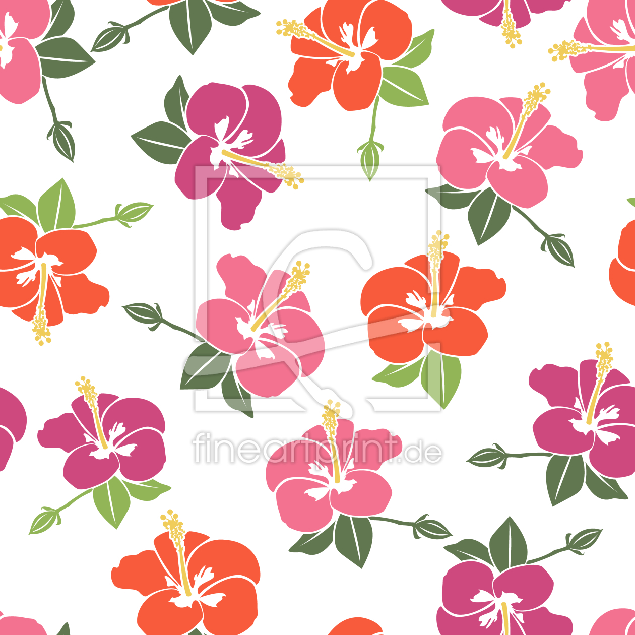 Bild-Nr.: 9014699 Romantische Hibiskus Blüten erstellt von patterndesigns-com