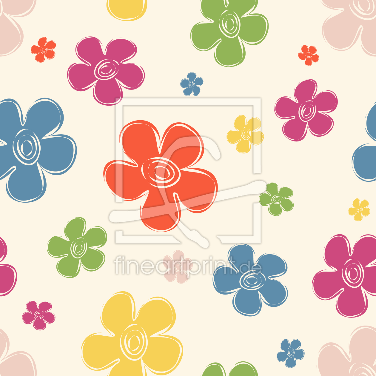 Bild-Nr.: 9014701 Große Blumen erstellt von patterndesigns-com