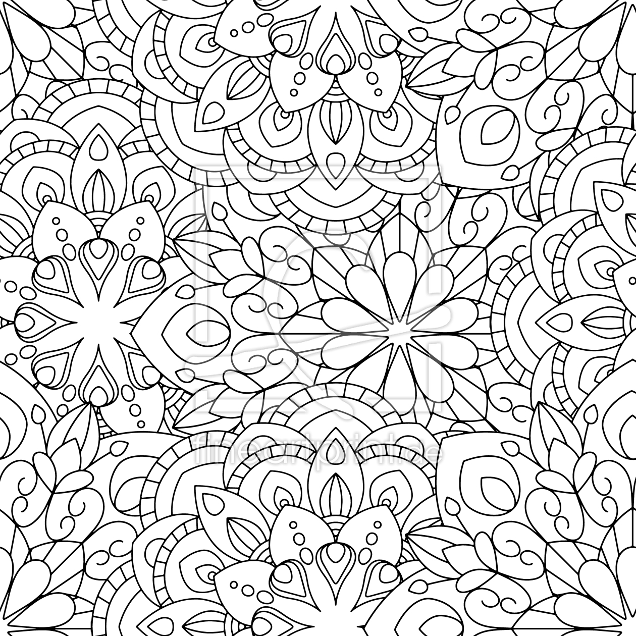 Bild-Nr.: 9014714 Mandala zum Ausfüllen erstellt von patterndesigns-com