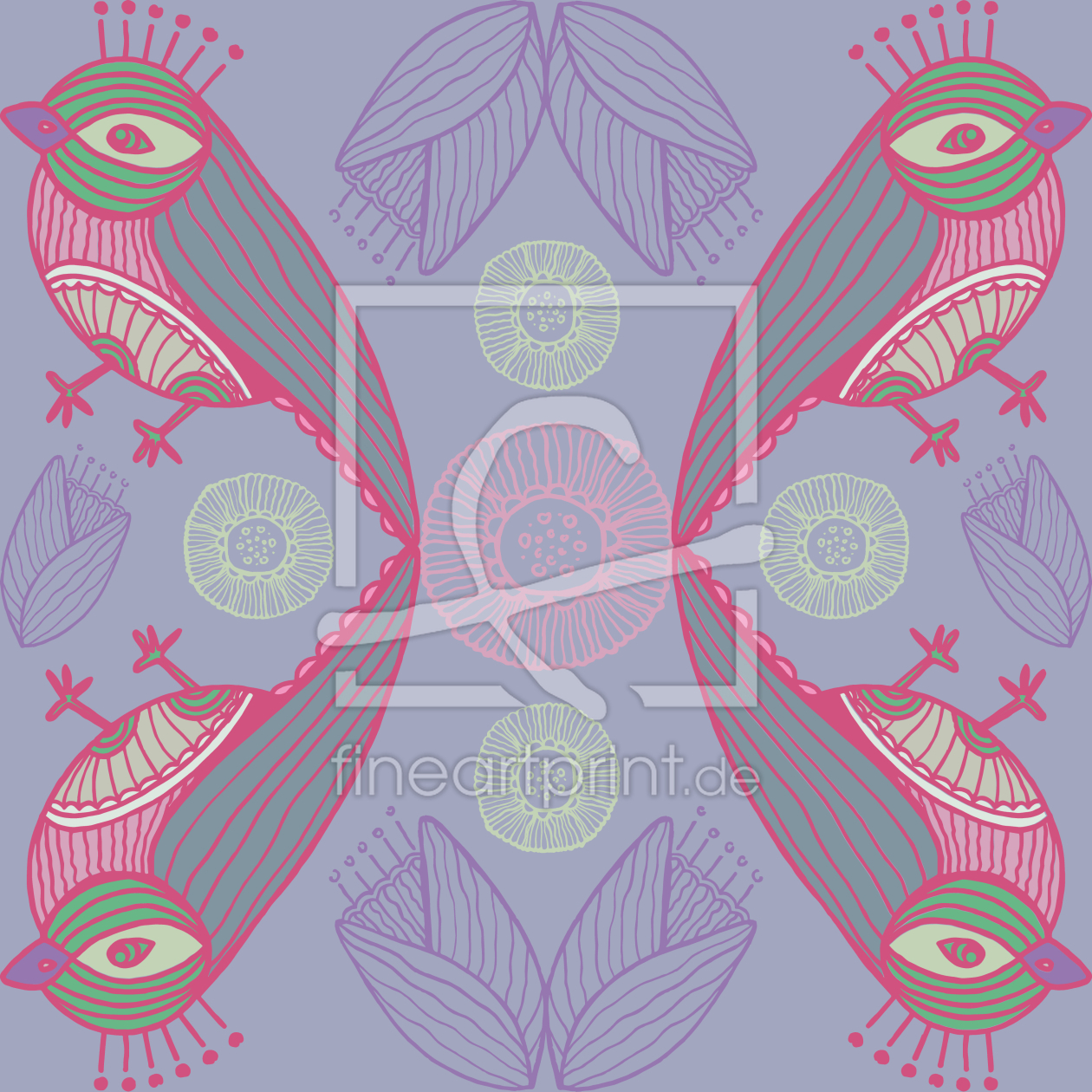 Bild-Nr.: 9014729 Mystischer Vogelkuss erstellt von patterndesigns-com