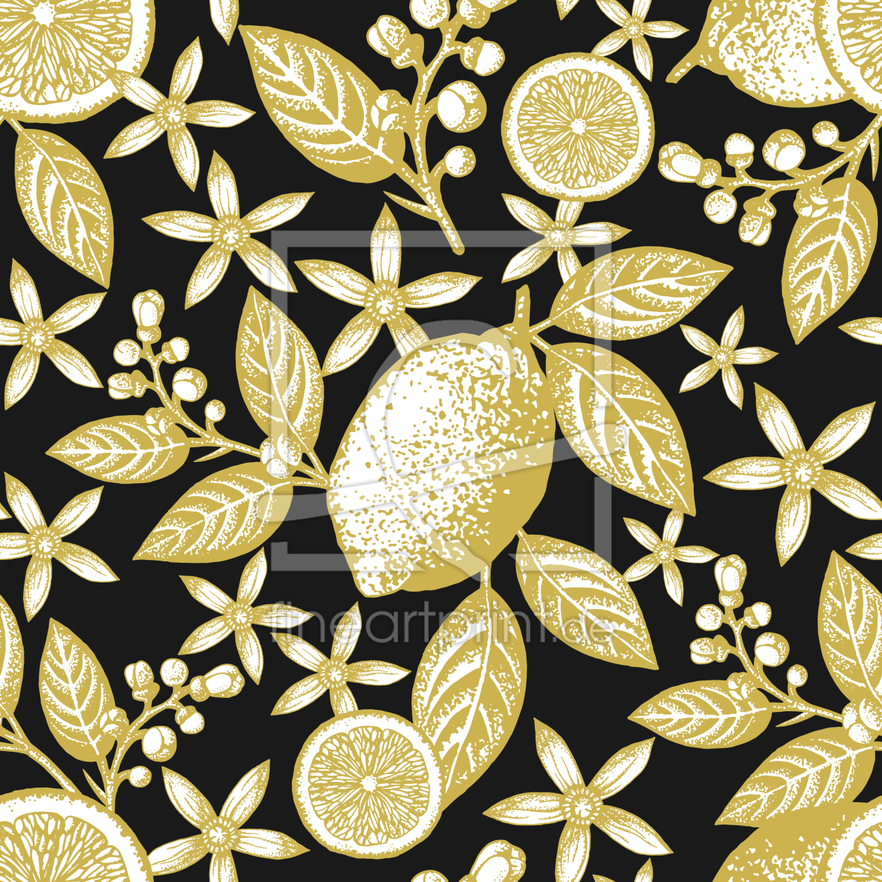 Bild-Nr.: 9014737 Goldene Zitronen erstellt von patterndesigns-com