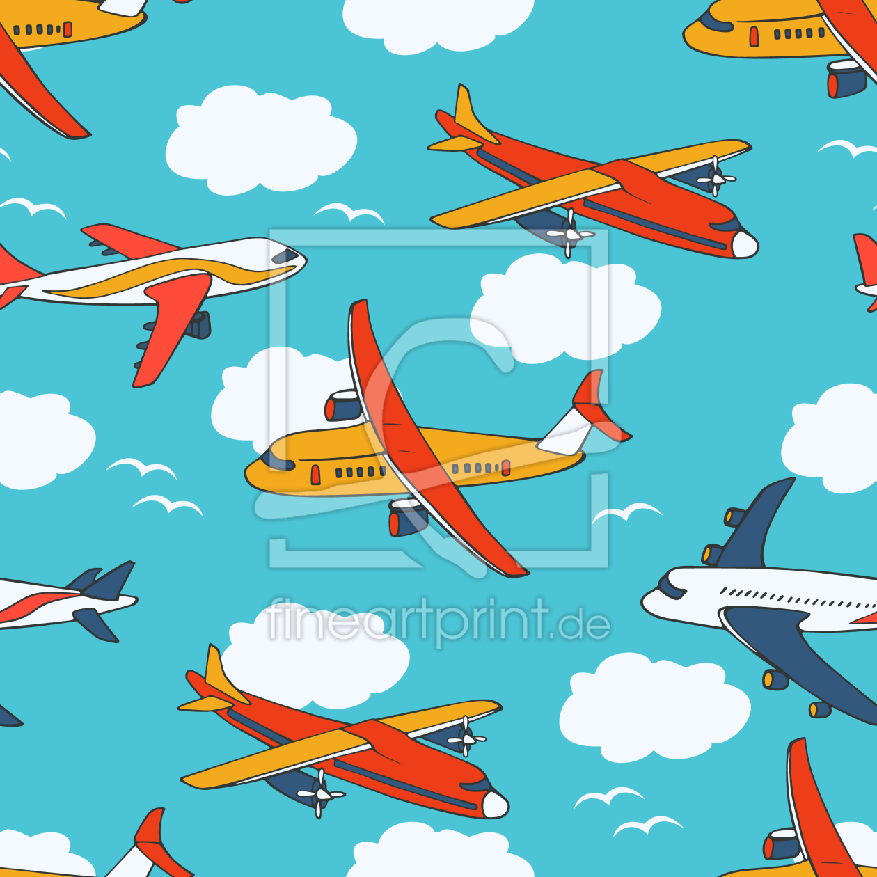 Bild-Nr.: 9014755 Wolken und Flugzeuge erstellt von patterndesigns-com