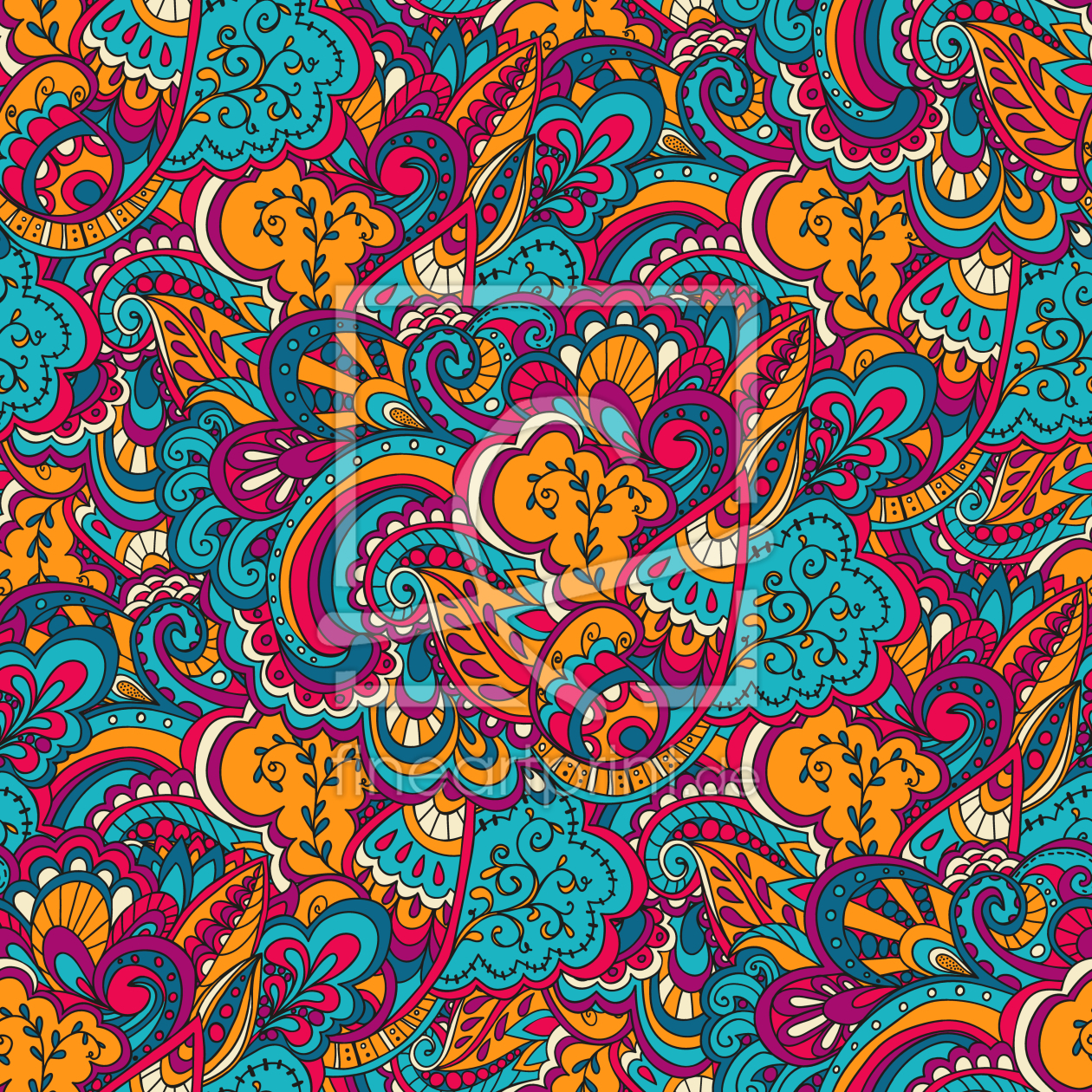 Bild-Nr.: 9014757 Abstrakte Boho Flora erstellt von patterndesigns-com