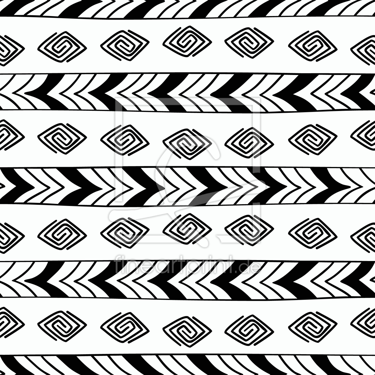 Bild-Nr.: 9014827 Ethnische Spiralen erstellt von patterndesigns-com