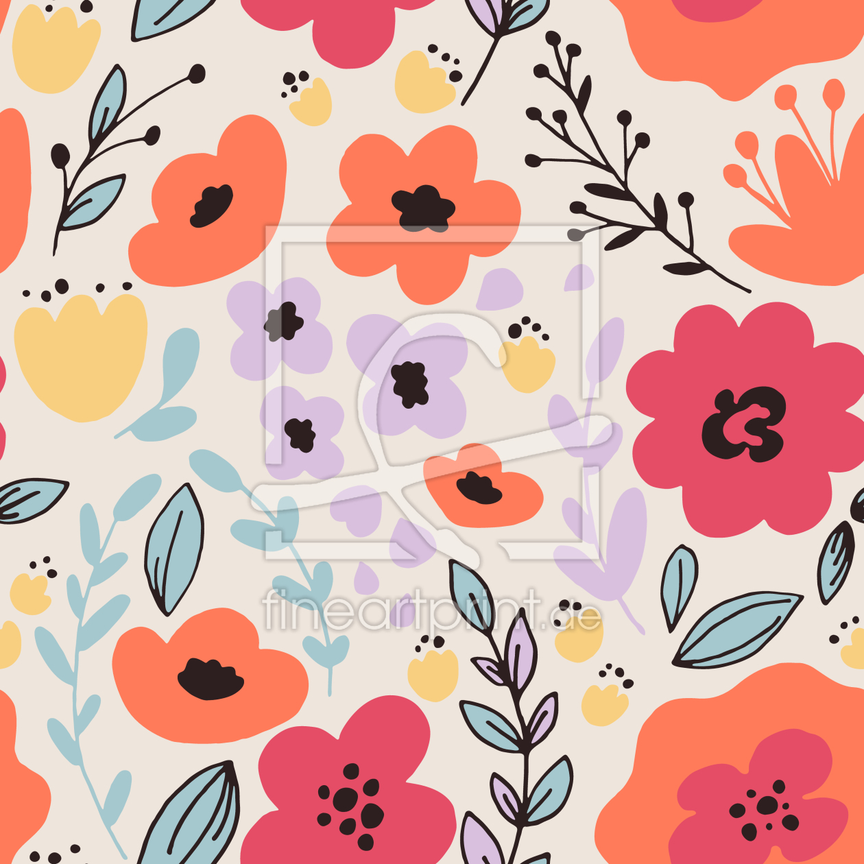 Bild-Nr.: 9014859 Rieselnde Blüten erstellt von patterndesigns-com