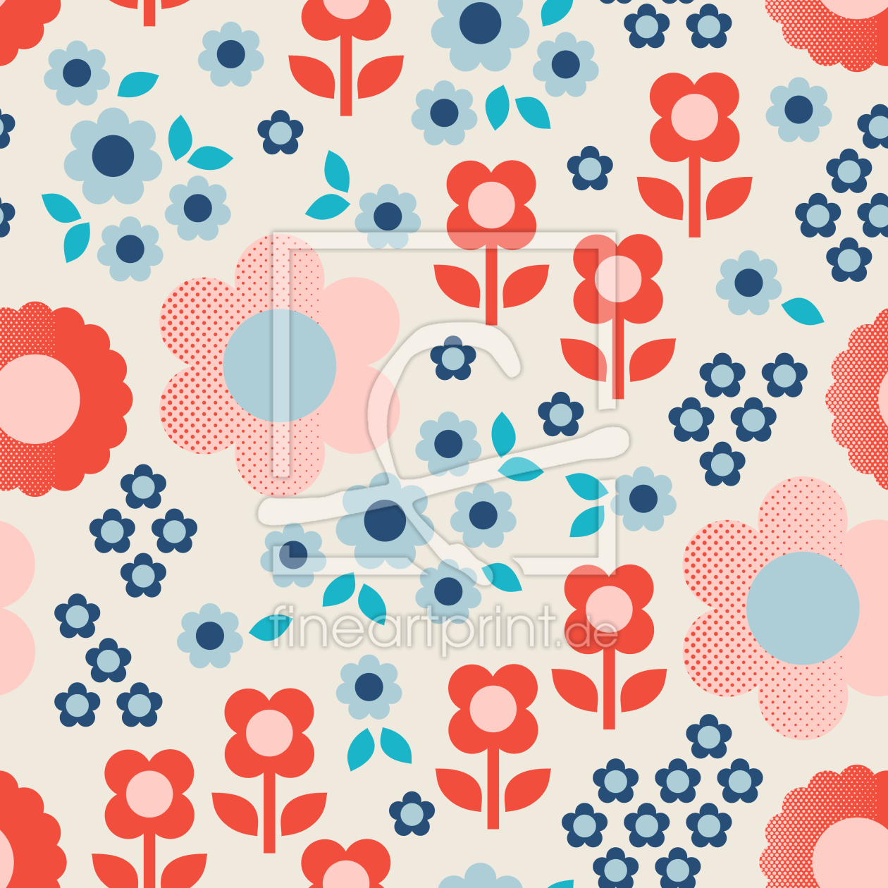 Bild-Nr.: 9014916 Halbton Blumen erstellt von patterndesigns-com