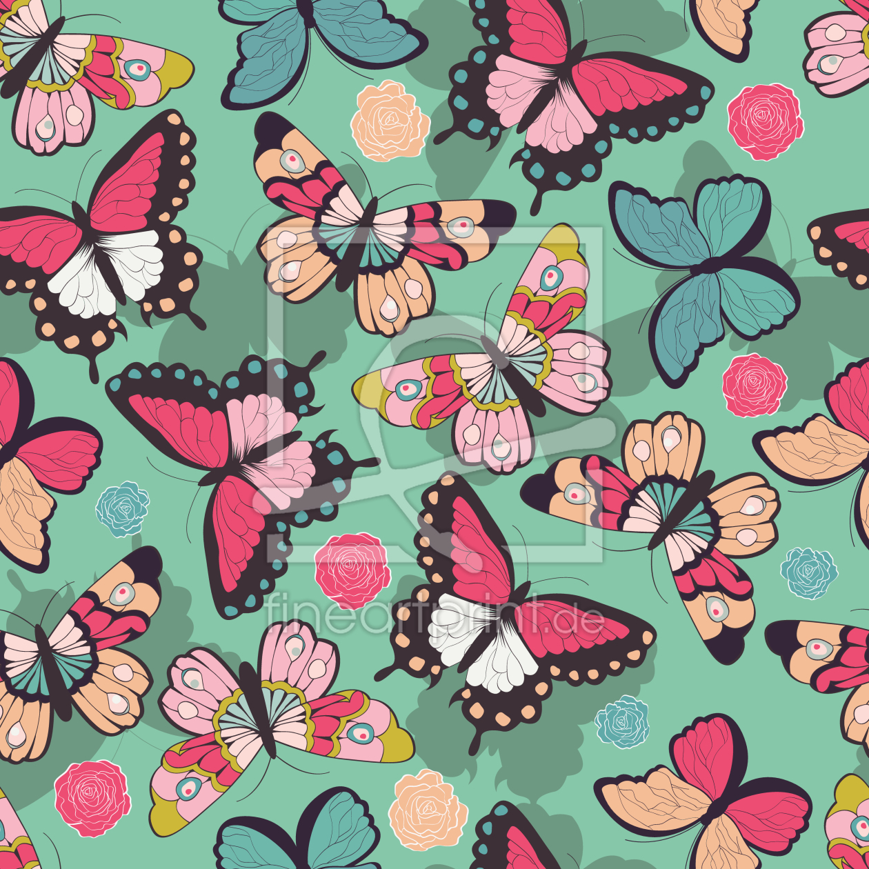 Bild-Nr.: 9014926 Schmetterlinge mit Schatten erstellt von patterndesigns-com