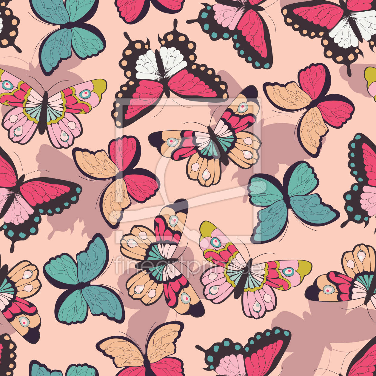 Bild-Nr.: 9014928 Feminine Schmetterlinge erstellt von patterndesigns-com