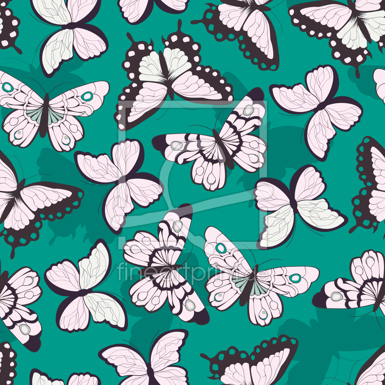 Bild-Nr.: 9014929 Helle Schmetterlinge erstellt von patterndesigns-com