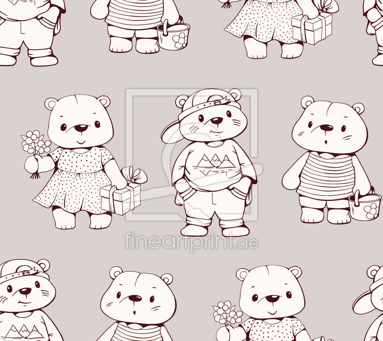Bild-Nr.: 9014932 Schicke Teddybären erstellt von patterndesigns-com