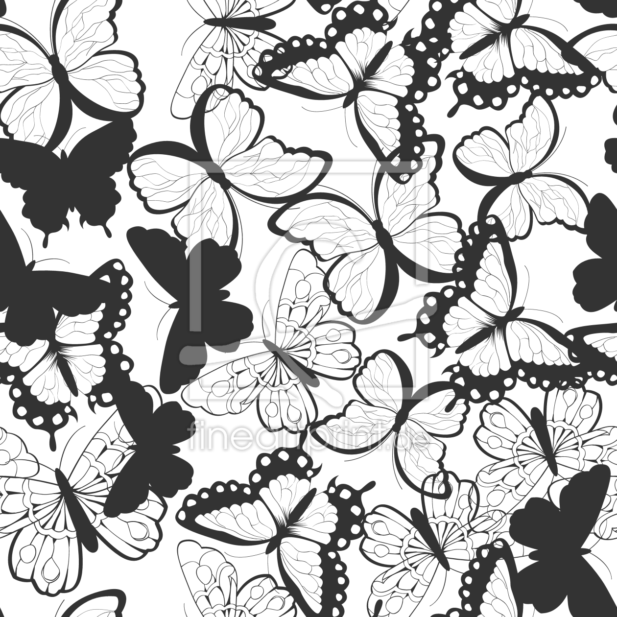 Bild-Nr.: 9014958 Dunkle Schmetterlinge erstellt von patterndesigns-com