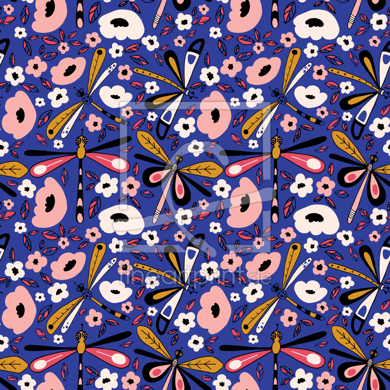 Bild-Nr.: 9014992 Groovy Libellen erstellt von patterndesigns-com