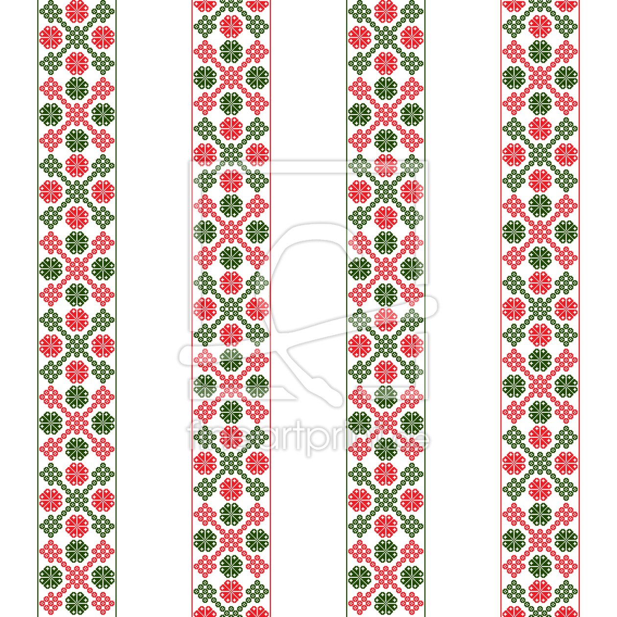 Bild-Nr.: 9015029 Vertikale Ungarische Bordüre erstellt von patterndesigns-com