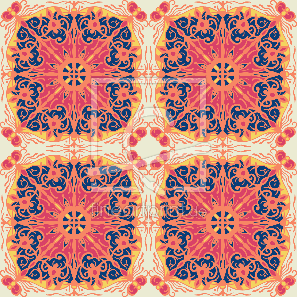 Bild-Nr.: 9015121 Feuerspeiendes Mandala erstellt von patterndesigns-com