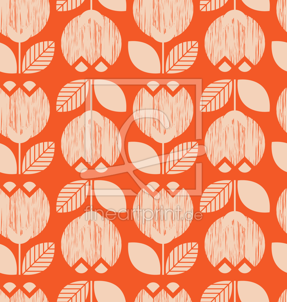 Bild-Nr.: 9015212 Retro Tulpen erstellt von patterndesigns-com