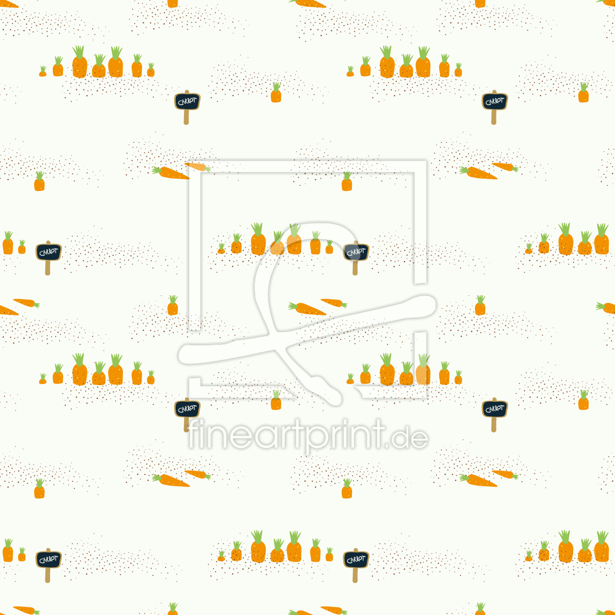 Bild-Nr.: 9015238 Karotten Im Gartenbeet erstellt von patterndesigns-com