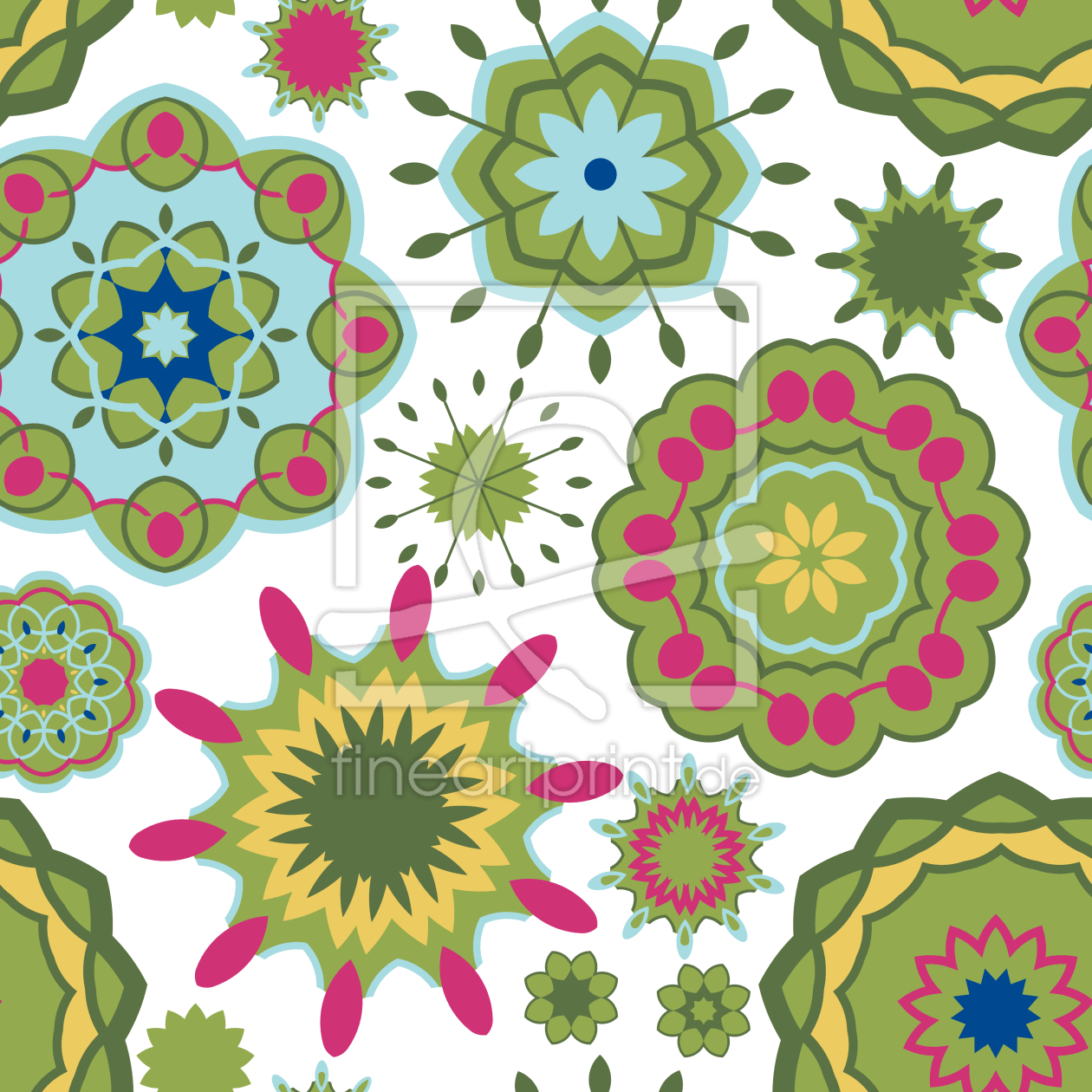Bild-Nr.: 9015239 Verspielte Blüten erstellt von patterndesigns-com
