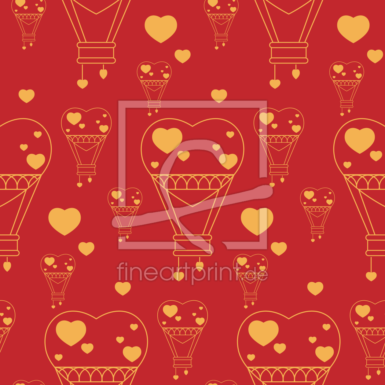Bild-Nr.: 9015294 Heißluftballon Herzen erstellt von patterndesigns-com