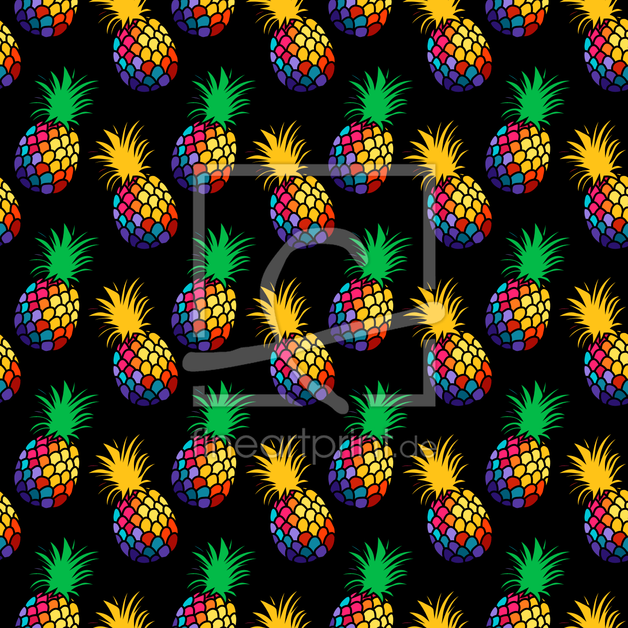 Bild-Nr.: 9015317 Tanzende Ananas erstellt von patterndesigns-com