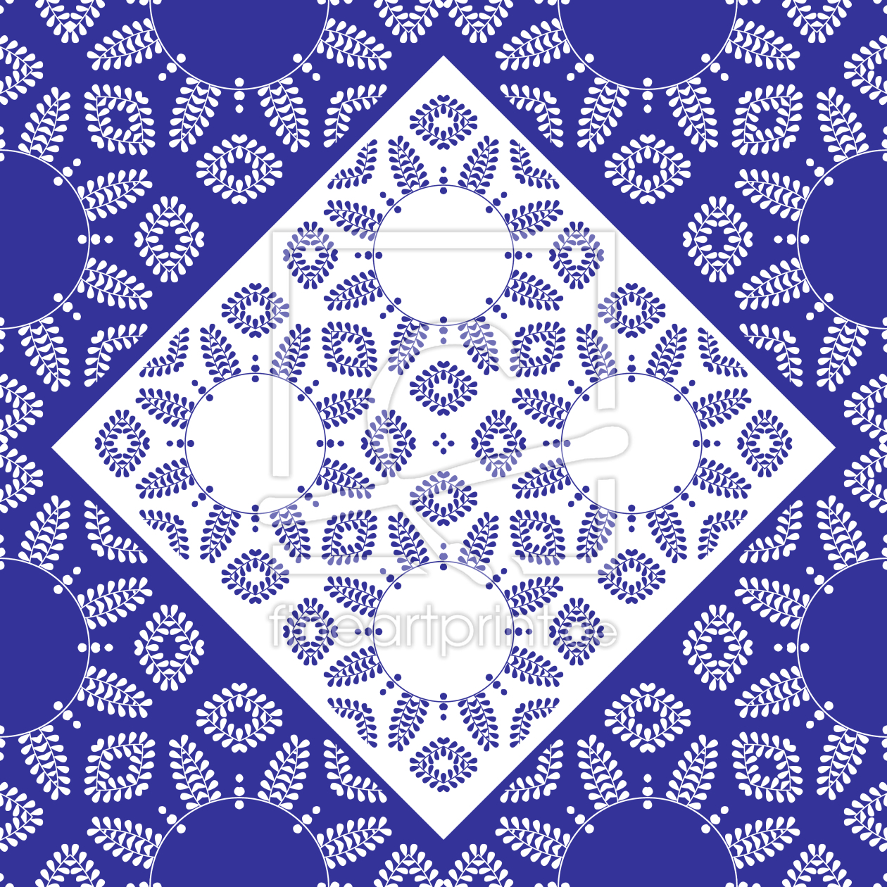 Bild-Nr.: 9015325 Florale Ordnung in quadratischen Formen erstellt von patterndesigns-com