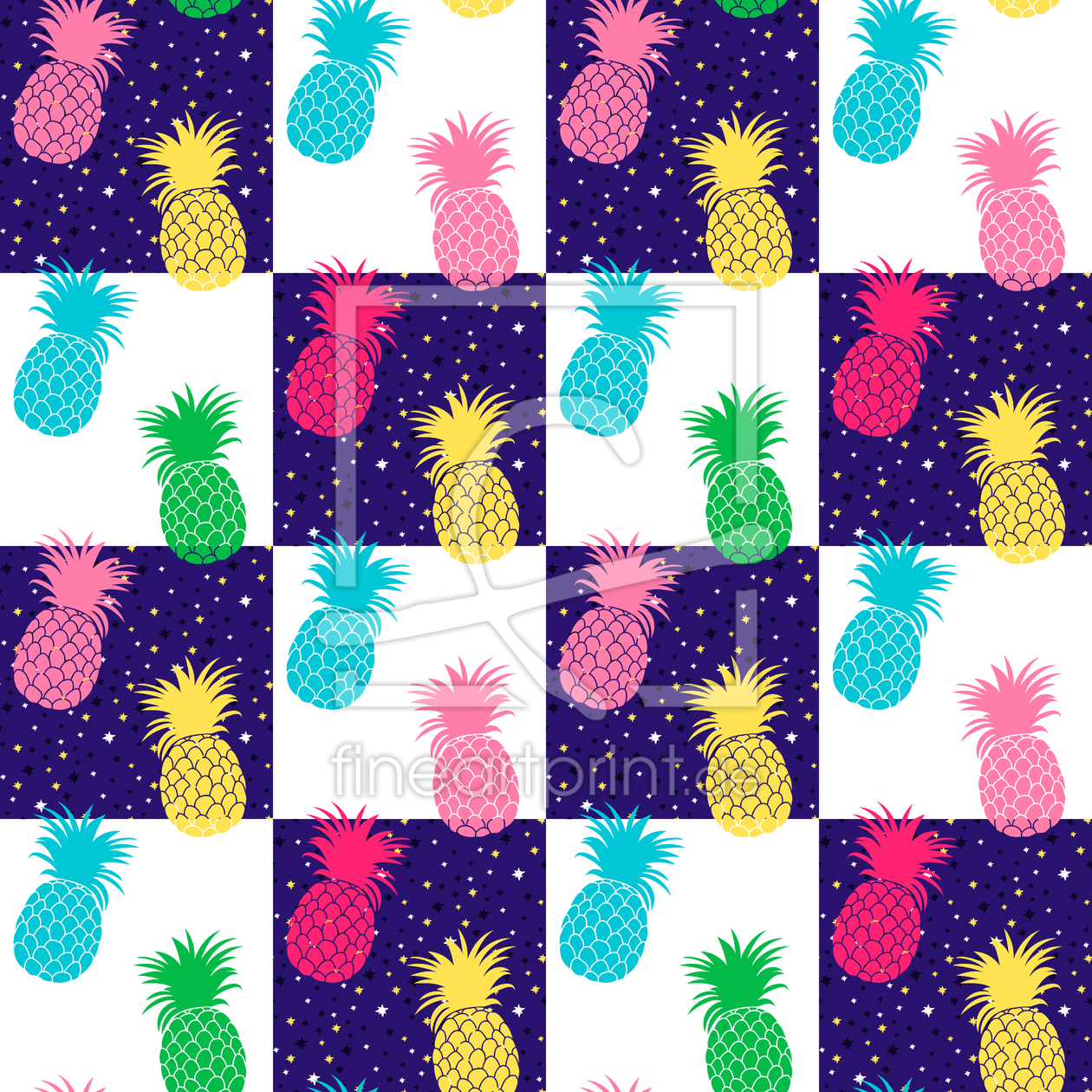 Bild-Nr.: 9015396 Tag und Nacht Ananas erstellt von patterndesigns-com